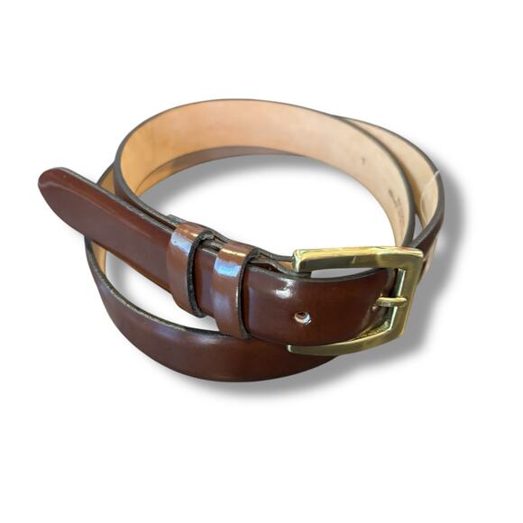 Brooks Brothers Women’s Brown Italian Leather Belt Size Large NWOT - Picture 2 of 4